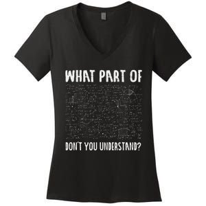 Not All Math Jokes Are Terrible Just Sum Math Teacher Women's V-Neck T-Shirt