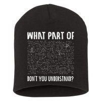 Not All Math Jokes Are Terrible Just Sum Math Teacher Short Acrylic Beanie