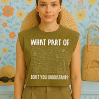 Not All Math Jokes Are Terrible Just Sum Math Teacher Garment-Dyed Women's Muscle Tee