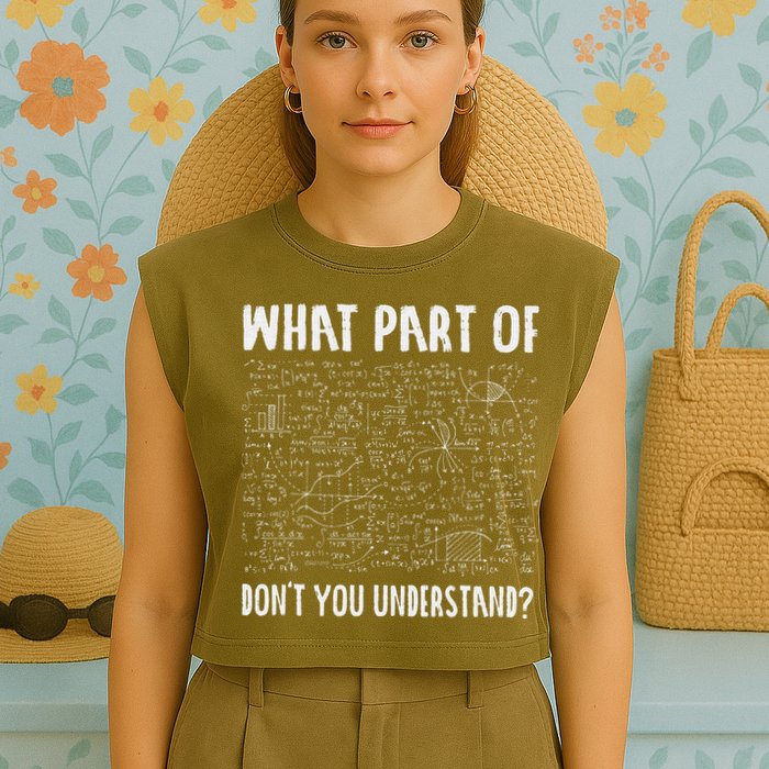 Not All Math Jokes Are Terrible Just Sum Math Teacher Garment-Dyed Women's Muscle Tee