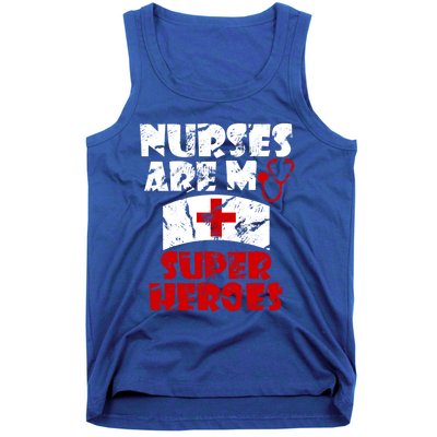 Nurses Are My Super Heroes Funny Cool Gift Tank Top