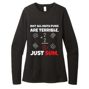 Not All Math Jokes Are Terrible Just Sum funny Math Teacher Womens CVC Long Sleeve Shirt