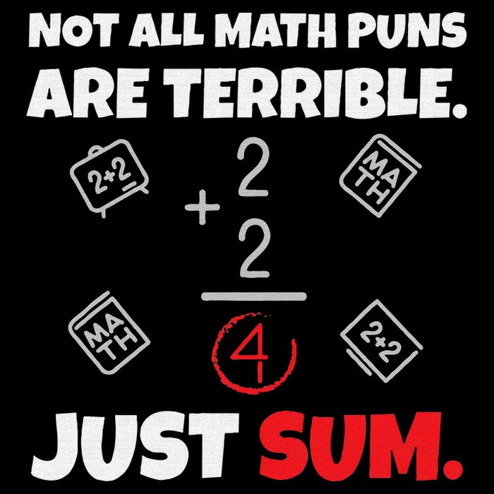 Not All Math Jokes Are Terrible Just Sum Math Teacher Pun Backpack
