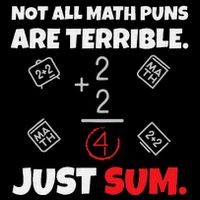 Not All Math Jokes Are Terrible Just Sum Math Teacher Pun Bucket Hat