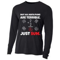 Not All Math Jokes Are Terrible Just Sum Math Teacher Pun Cooling Performance Long Sleeve Crew