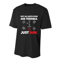 Not All Math Jokes Are Terrible Just Sum Math Teacher Pun Youth Performance Sprint T-Shirt
