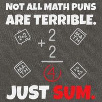 Not All Math Jokes Are Terrible Just Sum Math Teacher Pun Cotton Canvas Backpack