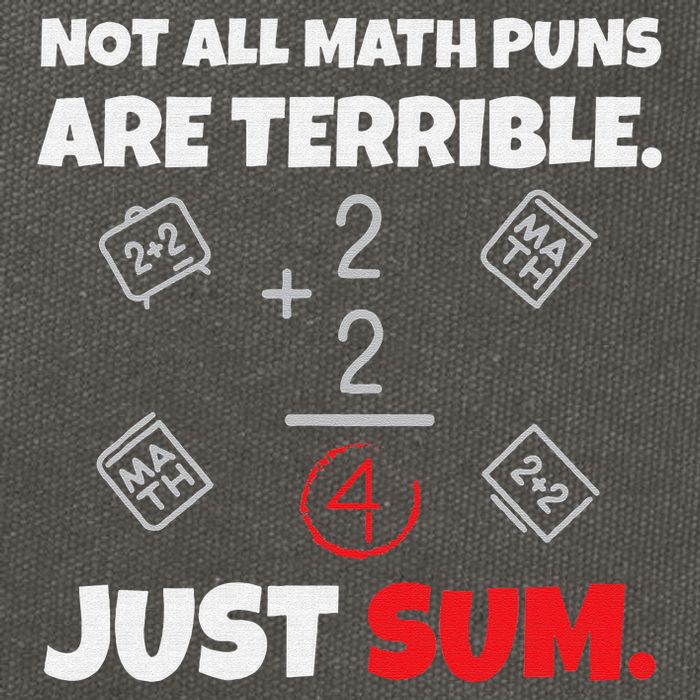 Not All Math Jokes Are Terrible Just Sum Math Teacher Pun Cotton Canvas Backpack