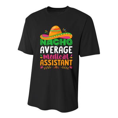 Nacho Average Medical Assistant Cinco De Mayo Youth Performance Sprint T-Shirt