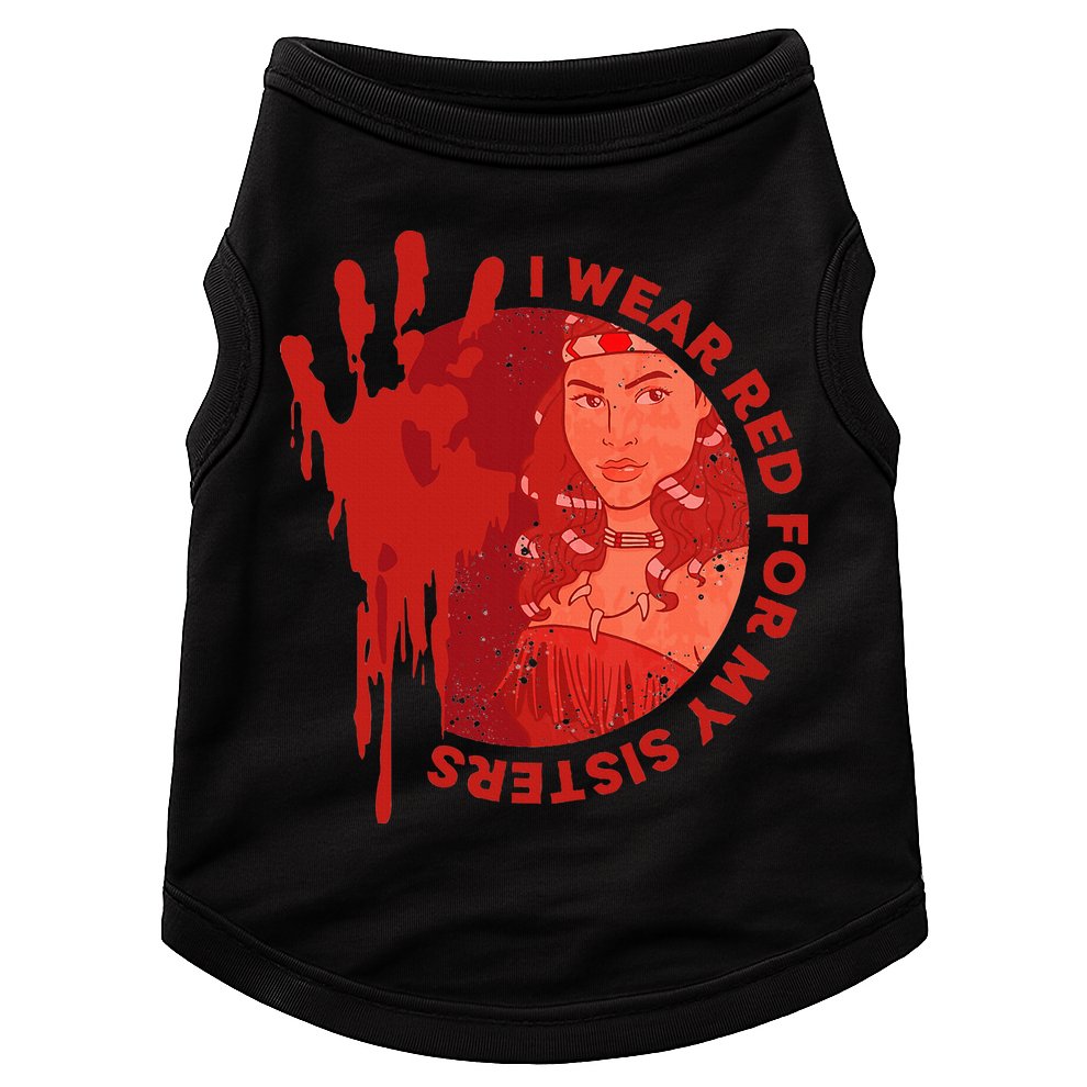 Native America Mmiw Awareness I Wear Red For My Sisters Doggie Tank