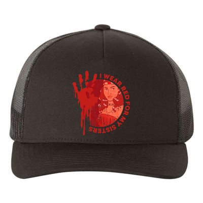 Native America Mmiw Awareness I Wear Red For My Sisters Yupoong Adult 5-Panel Trucker Hat