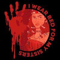 Native America Mmiw Awareness I Wear Red For My Sisters Impact Tech Backpack