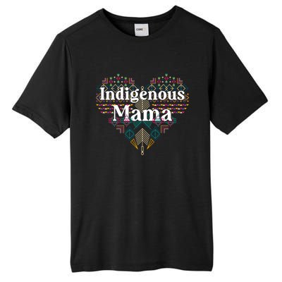 Native American Mom Aztec Heart Indigenous Mama Gift Tall Fusion ChromaSoft Performance T-Shirt