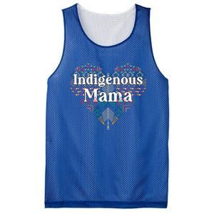 Native American Mom Aztec Heart Indigenous Mama Gift Mesh Reversible Basketball Jersey Tank