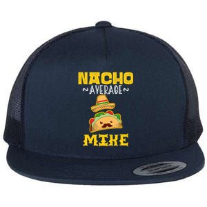 Nacho Average MIKE Custom Name Cinco De Mayo Sombrero  Flat Bill Trucker Hat