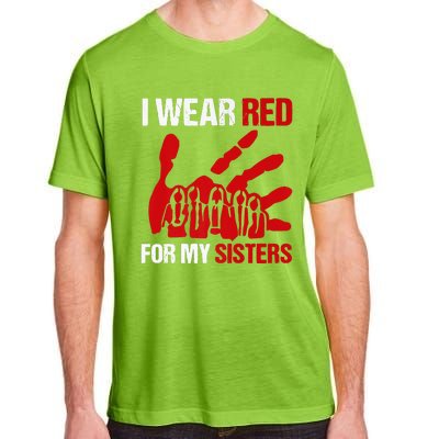 Native America MMIW Awareness I Wear Red For My Sisters Adult ChromaSoft Performance T-Shirt