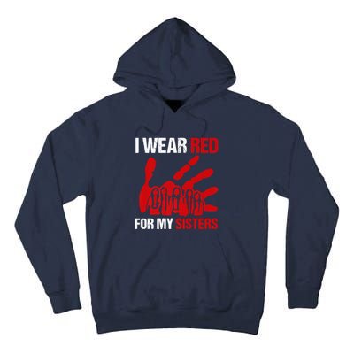 Native America MMIW Awareness I Wear Red For My Sisters Tall Hoodie