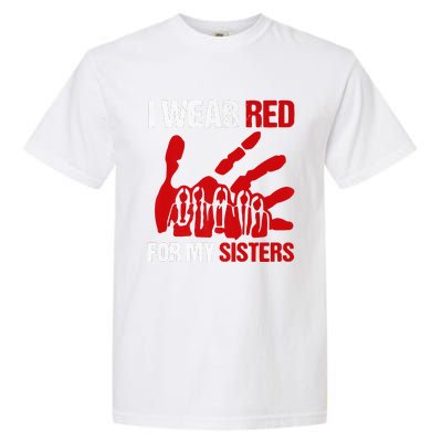 Native America MMIW Awareness I Wear Red For My Sisters Garment-Dyed Heavyweight T-Shirt