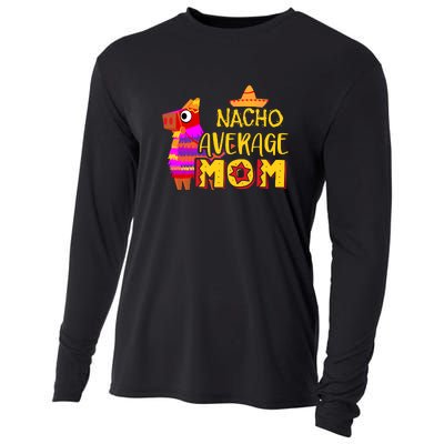 Nacho Average Mom Mexican Cinco De Mayo Mother Fiesta Mother's Day Cooling Performance Long Sleeve Crew