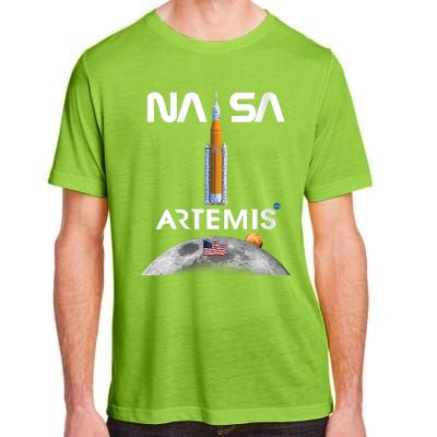 NASA Artemis Mission SLS Worm Insignia Adult ChromaSoft Performance T-Shirt