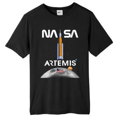 NASA Artemis Mission SLS Worm Insignia Tall Fusion ChromaSoft Performance T-Shirt