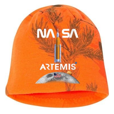 NASA Artemis Mission SLS Worm Insignia Kati - Camo Knit Beanie