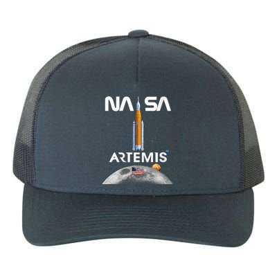 NASA Artemis Mission SLS Worm Insignia Yupoong Adult 5-Panel Trucker Hat