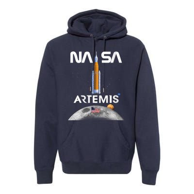 NASA Artemis Mission SLS Worm Insignia Premium Hoodie