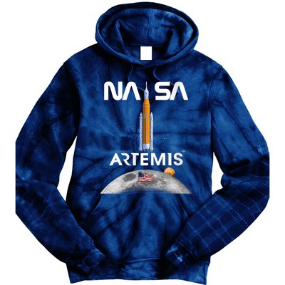 NASA Artemis Mission SLS Worm Insignia Tie Dye Hoodie