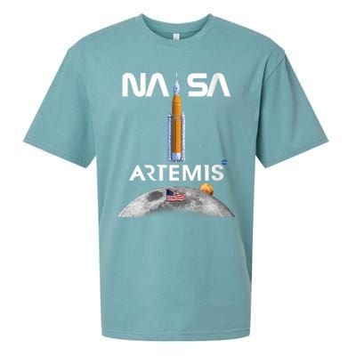 NASA Artemis Mission SLS Worm Insignia Sueded Cloud Jersey T-Shirt