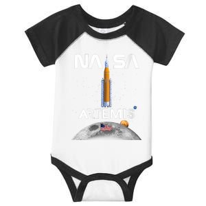 NASA Artemis Mission SLS Worm Insignia Infant Baby Jersey Bodysuit