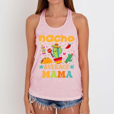 Nacho Average Mom Mexican Mama Cinco De Mayo Mother Fiesta Women's Knotted Racerback Tank