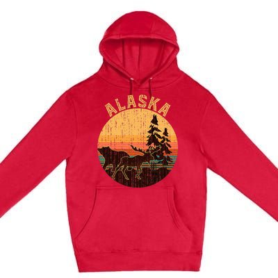 Native America Mmiw Awareness I Wear Red For My Sisters Premium Pullover Hoodie