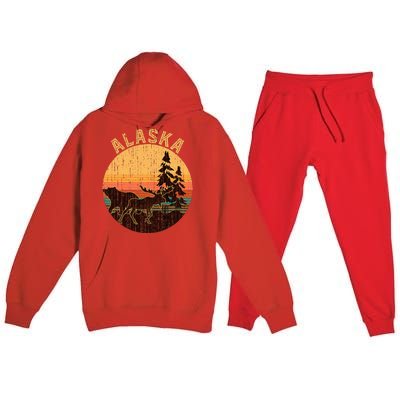 Native America Mmiw Awareness I Wear Red For My Sisters Premium Hooded Sweatsuit Set