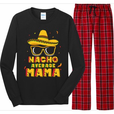 Nacho Average Mama Mom Cinco De Mayo Gift Mommy Long Sleeve Pajama Set