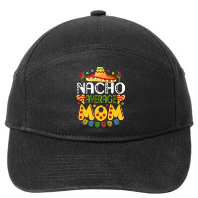 Nacho Average MOM Cinco De Mayo Mexican Fiesta 7-Panel Snapback Hat