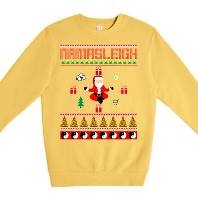 Namasleigh Ugly Christmas Premium Crewneck Sweatshirt