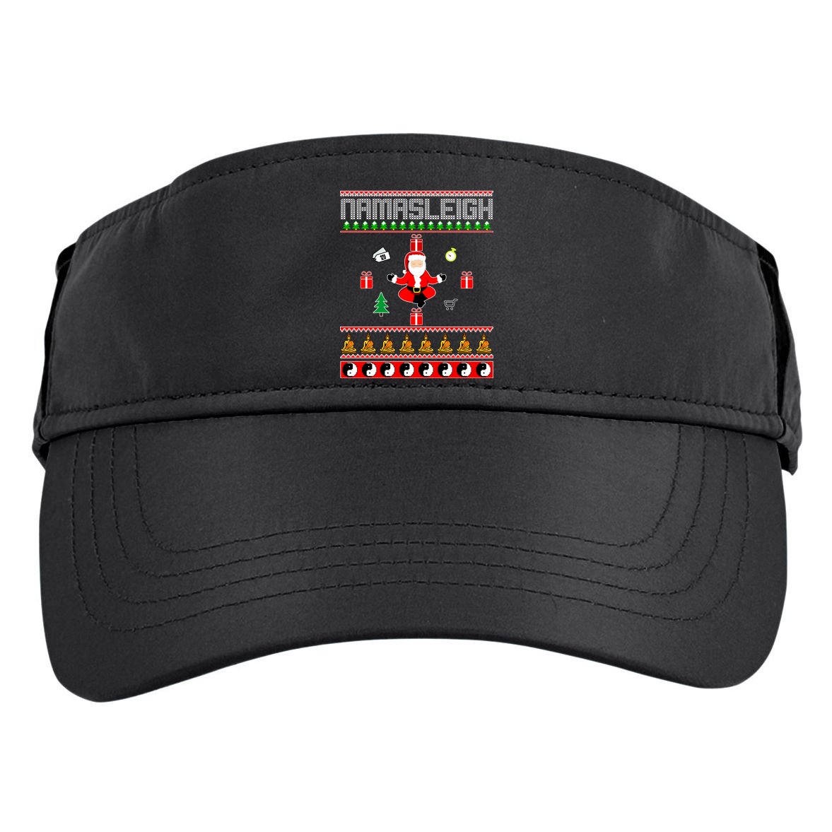 Namasleigh Ugly Christmas Adult Drive Performance Visor