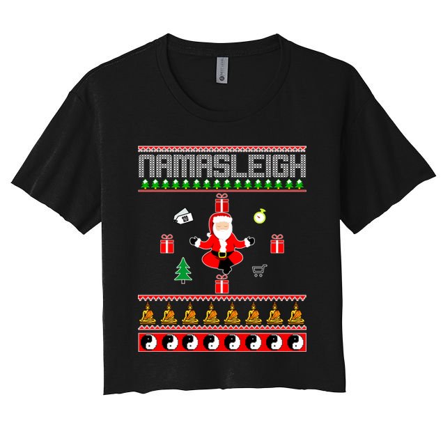 Namasleigh Ugly Christmas Crop Top