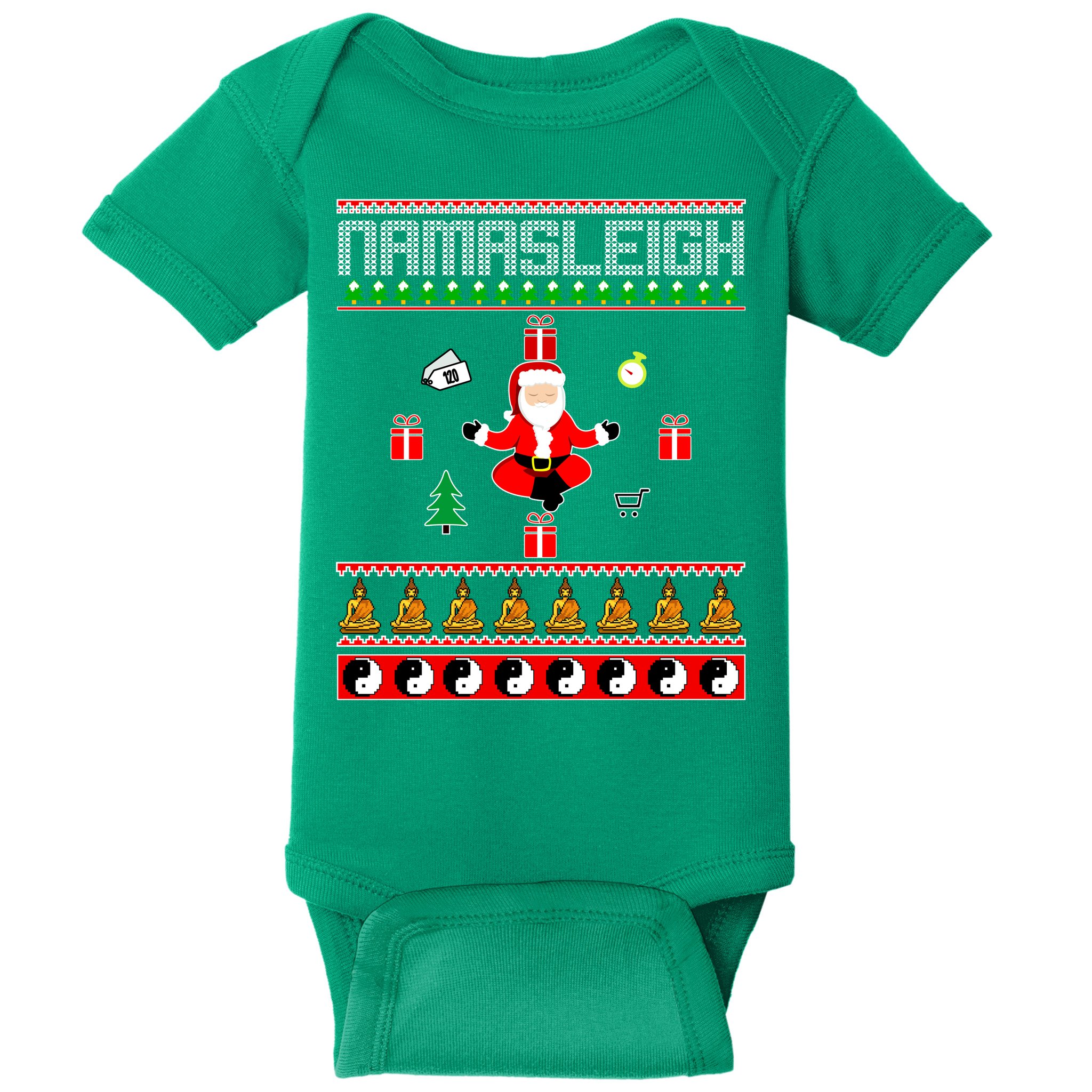 Namasleigh Ugly Christmas Baby Bodysuit