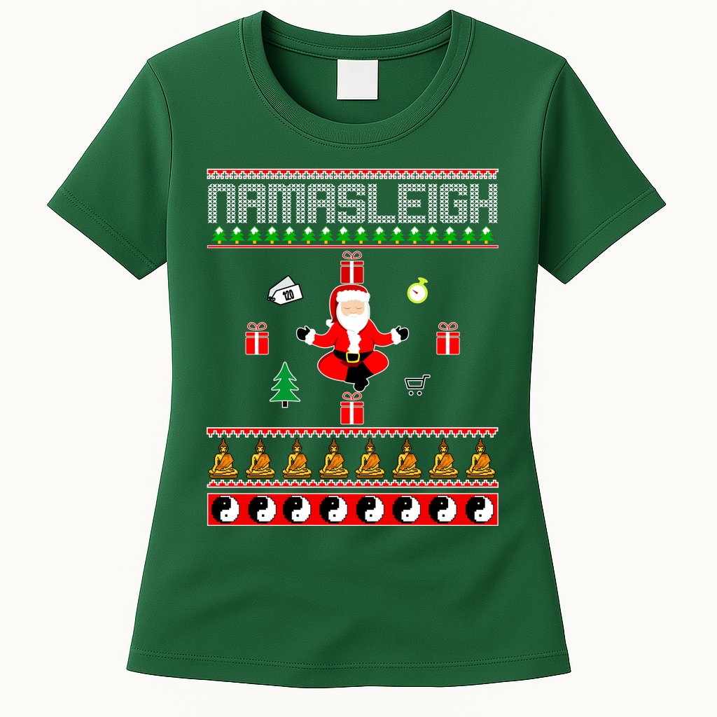 Namasleigh Ugly Christmas Womens T-Shirt