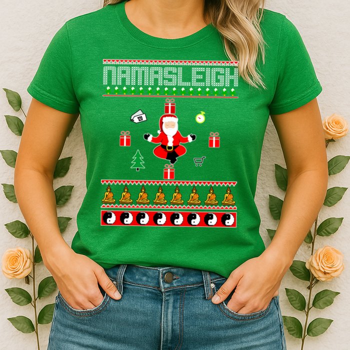 Namasleigh Ugly Christmas Womens T-Shirt