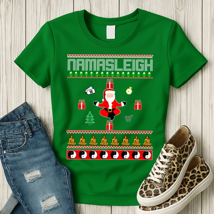 Namasleigh Ugly Christmas Womens T-Shirt
