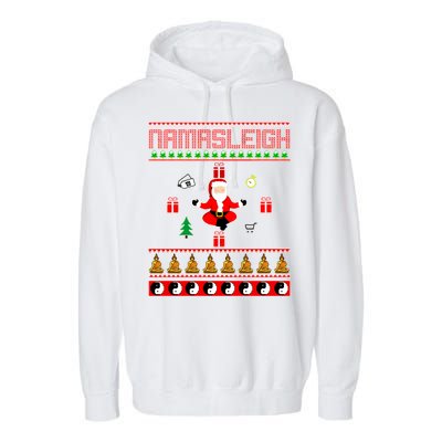 Namasleigh Ugly Christmas Garment-Dyed Fleece Hoodie