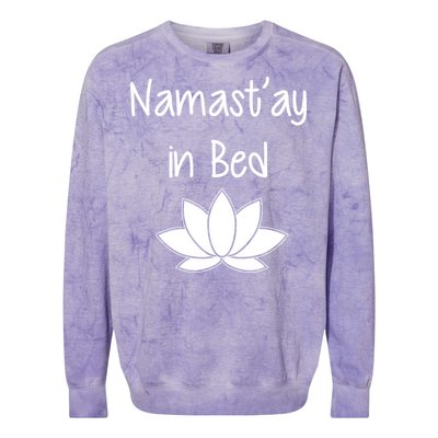 Namastay In Bed Colorblast Crewneck Sweatshirt