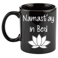 Namastay In Bed 11oz C Handle Ceramic Mug