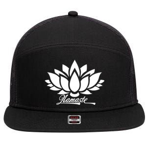 Namaste Lotus 7 Panel Mesh Trucker Snapback Hat