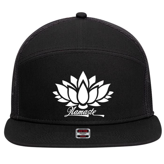 Namaste Lotus 7 Panel Mesh Trucker Snapback Hat