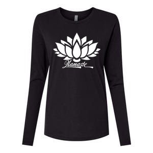 Namaste Lotus Womens Cotton Relaxed Long Sleeve T-Shirt