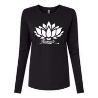 Namaste Lotus Womens Cotton Relaxed Long Sleeve T-Shirt